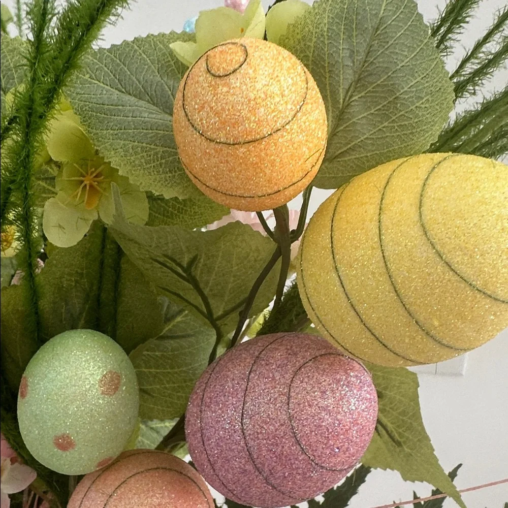 🌸NEW Easter Artificial Floral Arrangement with Yellow and Pink Accents.